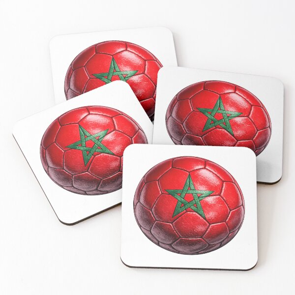 Item preview, Morocco Football Flag Design designed and sold by redsharkuk.
