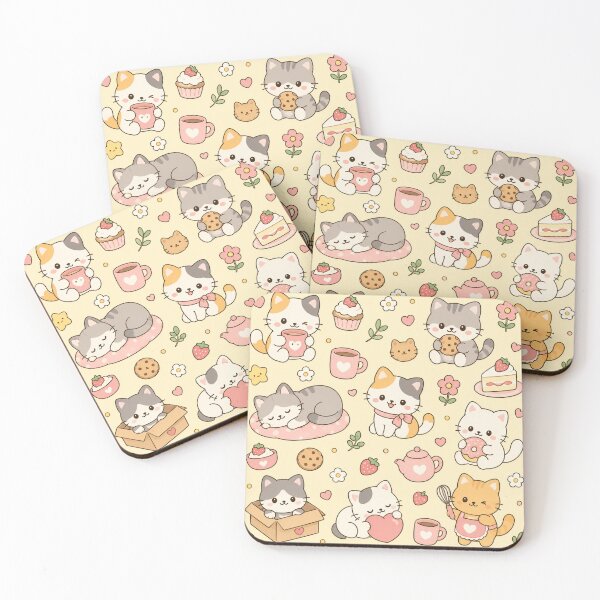 Item preview, Kawaii Fox Forest Pattern designed and sold by Soft Berry Studio.