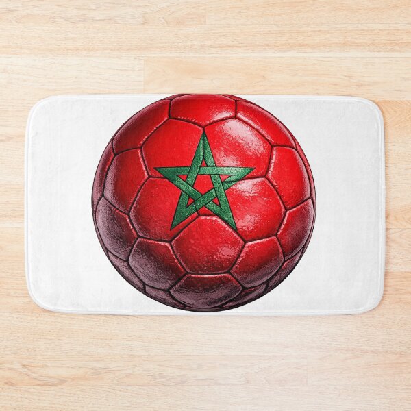 Item preview, Morocco Football Flag Design designed and sold by redsharkuk.