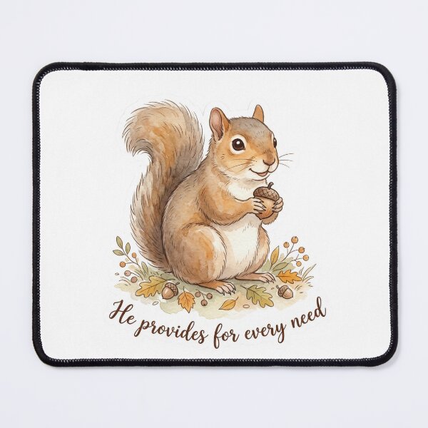 Item preview, Christian Cottagecore Squirrel Acorn Tote Bag Philippians 4 He Provides Bible Verse Gift designed and sold by Small & Beloved.