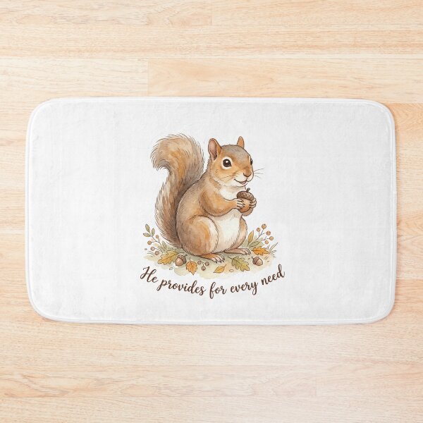 Item preview, Christian Cottagecore Squirrel Acorn Tote Bag Philippians 4 He Provides Bible Verse Gift designed and sold by Small & Beloved.