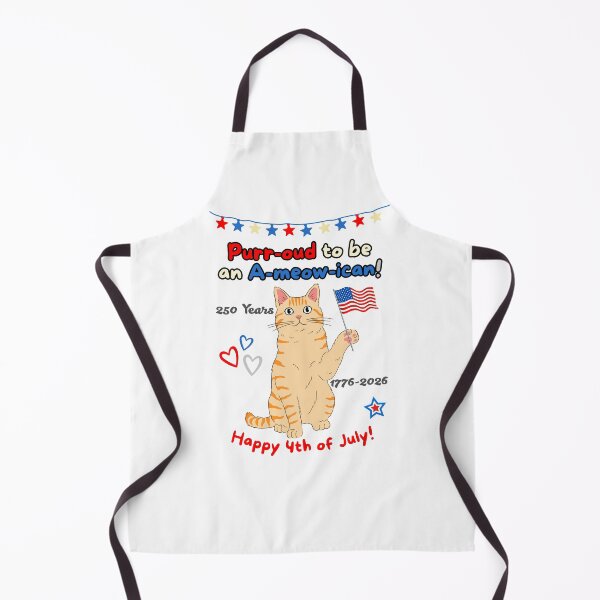 Item preview, 4th of July 250th Purr-oud Orange Cat designed and sold by MYCatStuff.