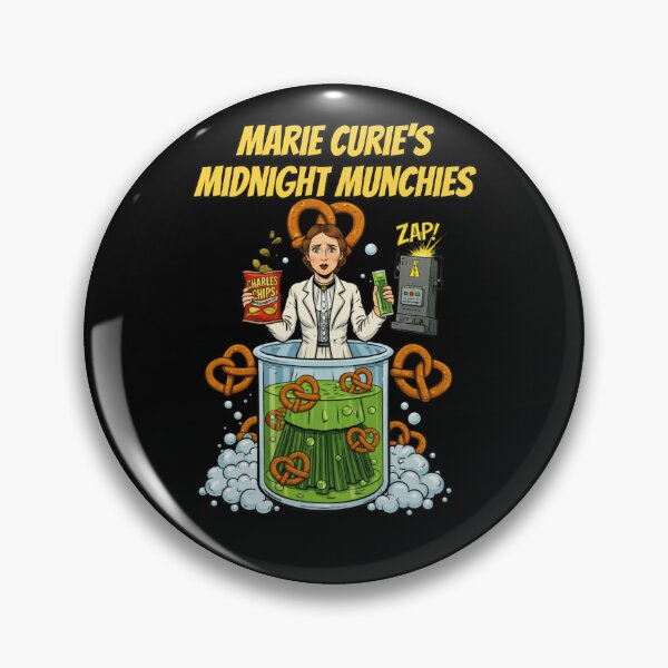 Item preview, Marie Curie's Midnight Munchies Shirt - Funny Science Humour Geek designed and sold by Cree8if.