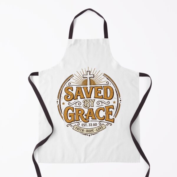 Item preview, Saved By Grace Vintage Emblem - Retro Christian Faith Cross designed and sold by NicoVeithen.