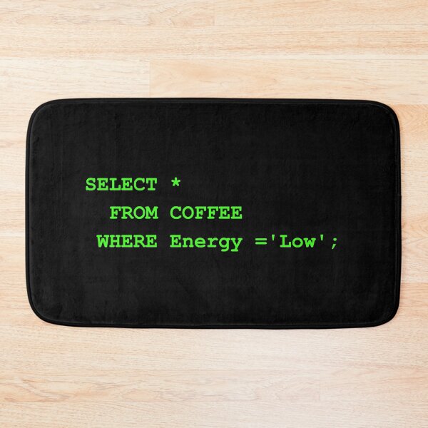 Item preview, SELECT FROM Coffee SQL Database Funny Data Analysis & Accounting Design. designed and sold by spreadsheetcafe.