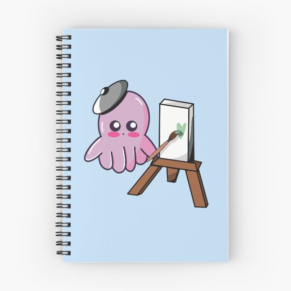 Item preview, Painting Octopus - Kawaii Octopus Artist Illustration designed and sold by SoftBiteArt.