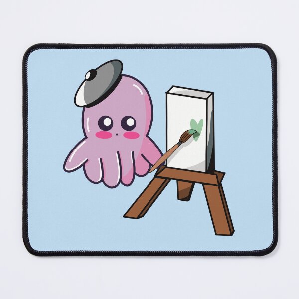 Item preview, Painting Octopus - Kawaii Octopus Artist Illustration designed and sold by SoftBiteArt.