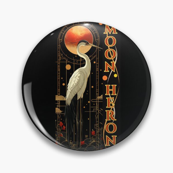 Item preview, Mystic Moon Heron Art Deco designed and sold by Szpaku desart .