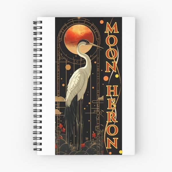 Item preview, Mystic Moon Heron Art Deco designed and sold by Szpaku desart .