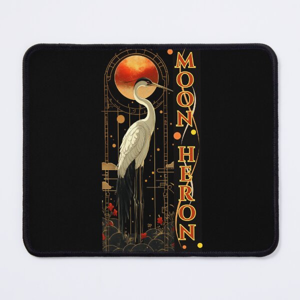 Item preview, Mystic Moon Heron Art Deco designed and sold by Szpaku desart .