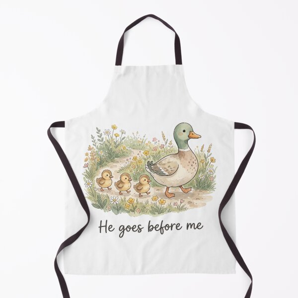 Item preview, Christian Cottagecore Duck Family Tote Bag Deuteronomy 31 He Goes Before Me Bible Verse Gift designed and sold by Small & Beloved.