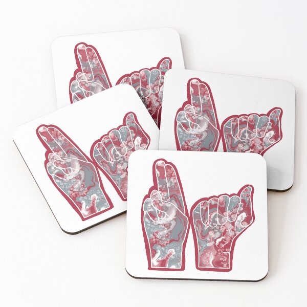 Item preview, ASL- American Sign Language Finger Spelling of U and A  designed and sold by PD-Coastal.