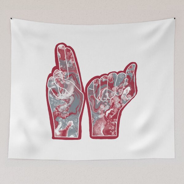 Item preview, ASL- American Sign Language Finger Spelling of U and A  designed and sold by PD-Coastal.
