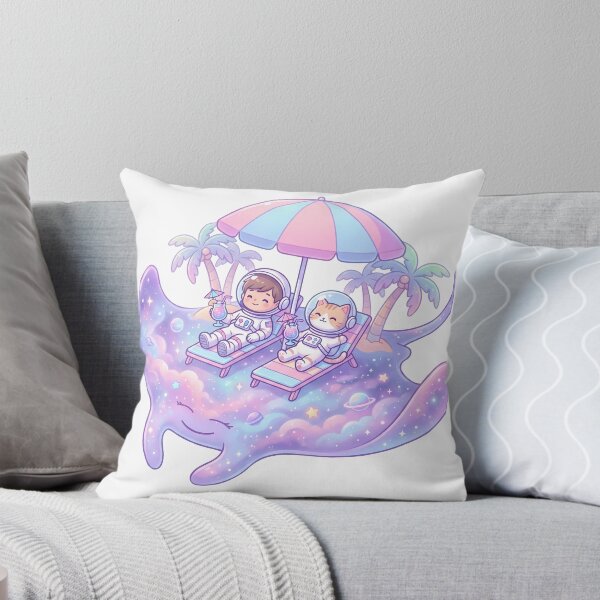 Item preview, Kawaii Cosmic Vacation Astronauts designed and sold by MHArtSpace.