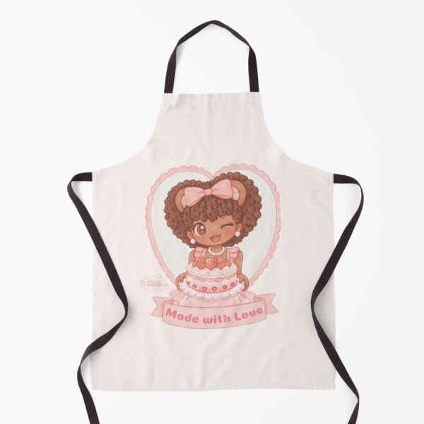 Item preview, Cute Strawberry Cake Girl | Kawaii Chibi Dessert Art designed and sold by DreamieMarket.