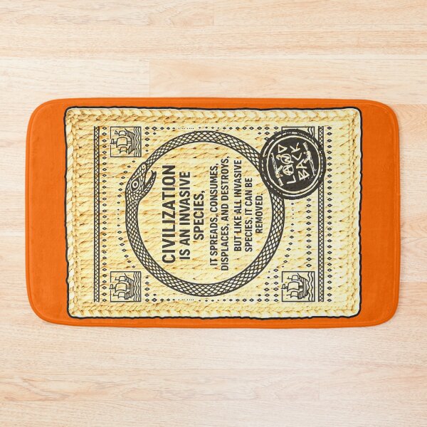 Item preview, END CIV - braided mat - land back versus Vermin Invasion designed and sold by clodius blog.