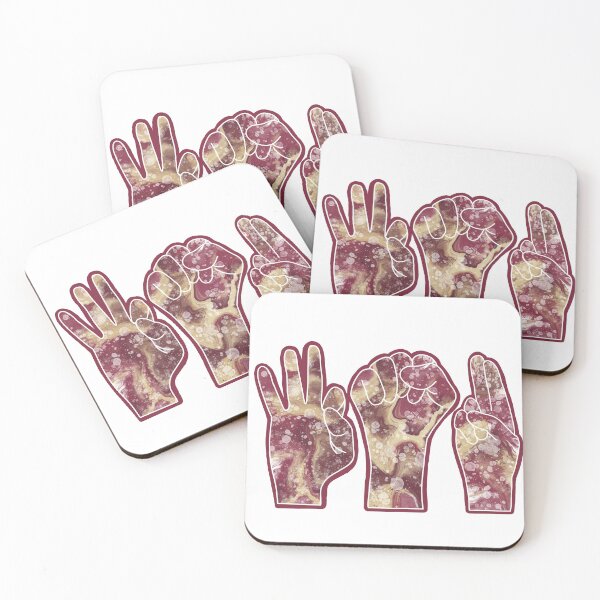 Item preview, ASL- American Sign Language Finger Spelling of F,S, and U designed and sold by PD-Coastal.