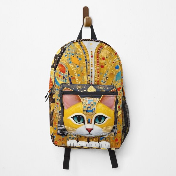 Item preview, Gustav Klimt Cat in Flower Garden designed and sold by Vicky Brago-Mitchell®.