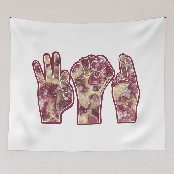 Item preview, ASL- American Sign Language Finger Spelling of F,S, and U designed and sold by PD-Coastal.