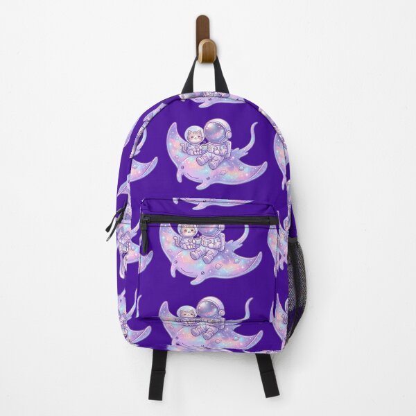 Item preview, Astronaut & Cat Coffee in Space – Cute Cosmic Companions on Galaxy Manta Ray designed and sold by MHArtSpace.