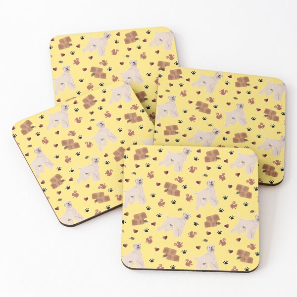 Item preview, Soft Coated Wheaten Terrier Barn Hunt | Show Bird Hunting | Dog Puppy Lover | Sport Working | AKC | Seamless Repeating Pattern designed and sold by yashiki.