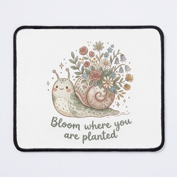 Item preview, Christian Cottagecore Snail Wildflowers Tote Bag Bloom Where Planted Bible Verse Faith Gift designed and sold by Small & Beloved.