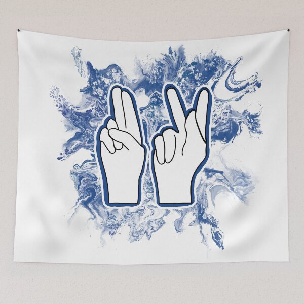 Item preview, ASL- American Sign Language Finger Spelling of U and K designed and sold by PD-Coastal.