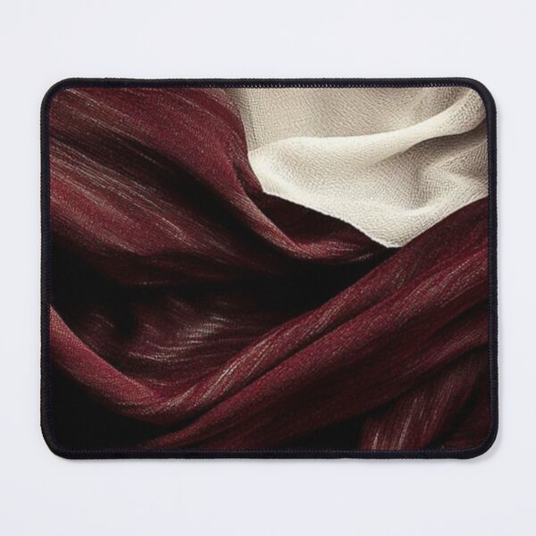 Item preview, Dark Red and Cream Raffled Texture Design designed and sold by ZedColors.
