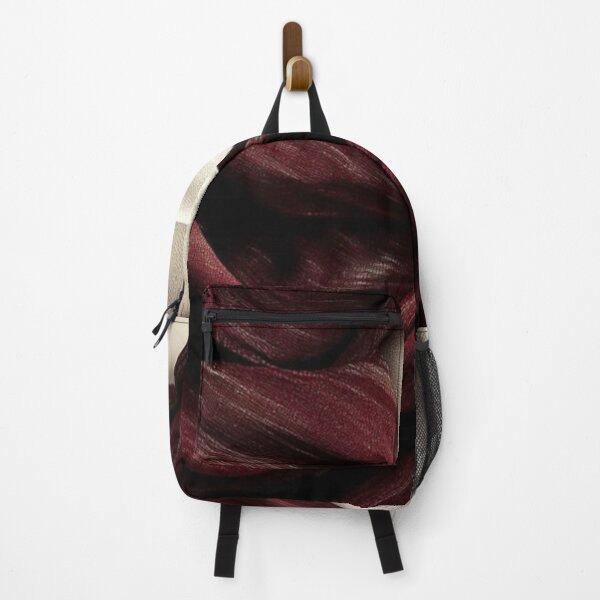 Item preview, Dark Red and Cream Raffled Texture Design designed and sold by ZedColors.