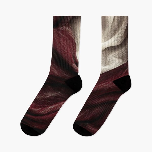 Item preview, Dark Red and Cream Raffled Texture Design designed and sold by ZedColors.