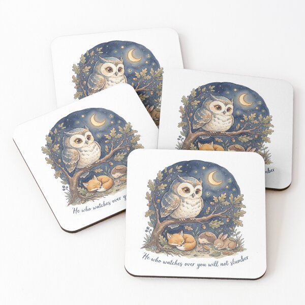 Item preview, Christian Cottagecore Owl Watching Tote Bag Psalm 121 He Who Watches Bible Verse Faith Gift designed and sold by Small & Beloved.