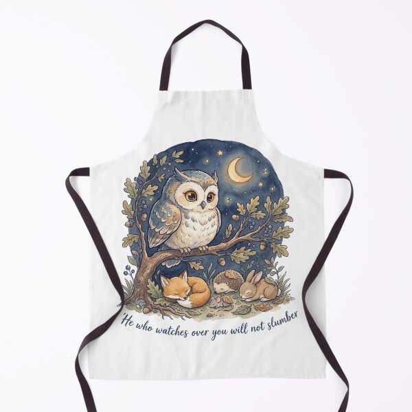 Item preview, Christian Cottagecore Owl Watching Tote Bag Psalm 121 He Who Watches Bible Verse Faith Gift designed and sold by Small & Beloved.