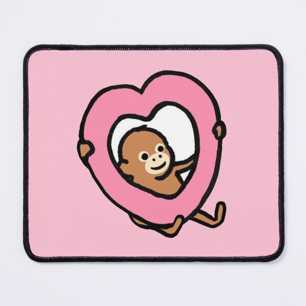 Item preview, Cute Monkey Doodle Heart designed and sold by Spring Things.