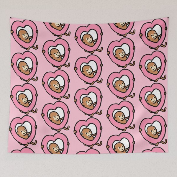 Item preview, Cute Monkey Doodle Heart designed and sold by Spring Things.