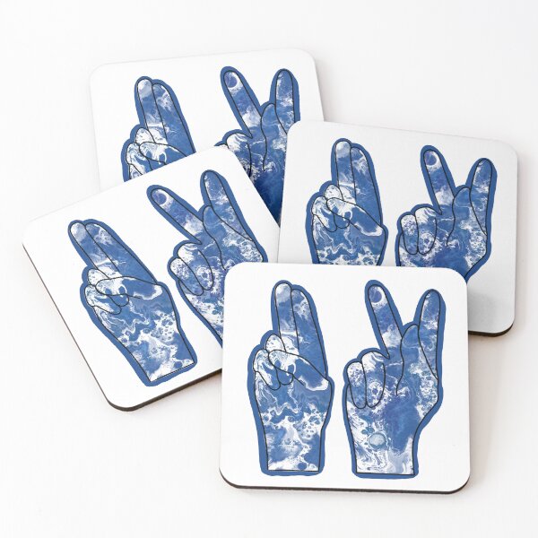 Item preview, ASL- American Sign Language Finger Spelling of U and K designed and sold by PD-Coastal.