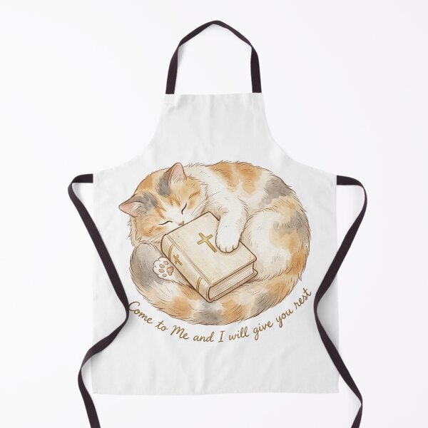 Item preview, Christian Cottagecore Cat Bible Tote Bag Matthew 11 Come to Me Rest Bible Verse Faith Gift designed and sold by Small & Beloved.