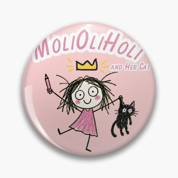 Item preview, MoliOliHoli and Her Cat – Cute Chaotic Doodle Art designed and sold by Jankes88.