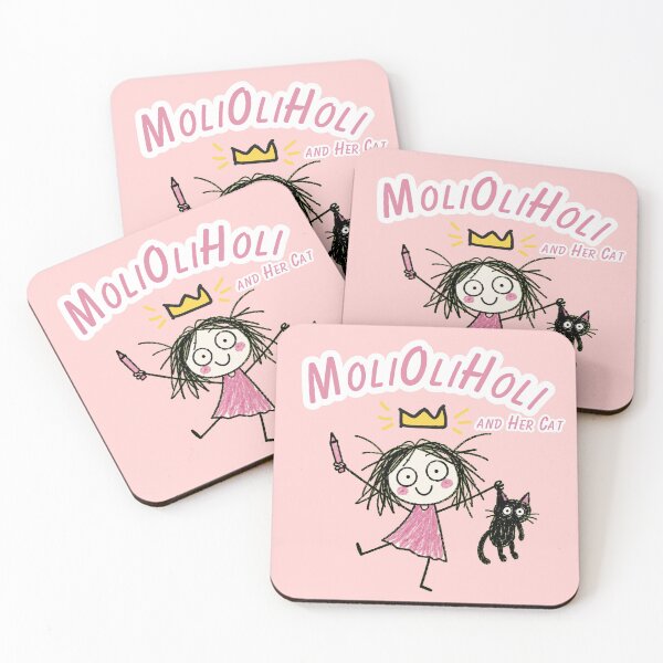 Item preview, MoliOliHoli and Her Cat – Cute Chaotic Doodle Art designed and sold by Jankes88.