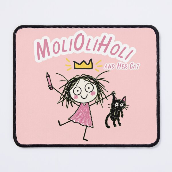 Item preview, MoliOliHoli and Her Cat – Cute Chaotic Doodle Art designed and sold by Jankes88.