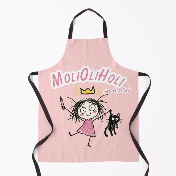 Item preview, MoliOliHoli and Her Cat – Cute Chaotic Doodle Art designed and sold by Jankes88.