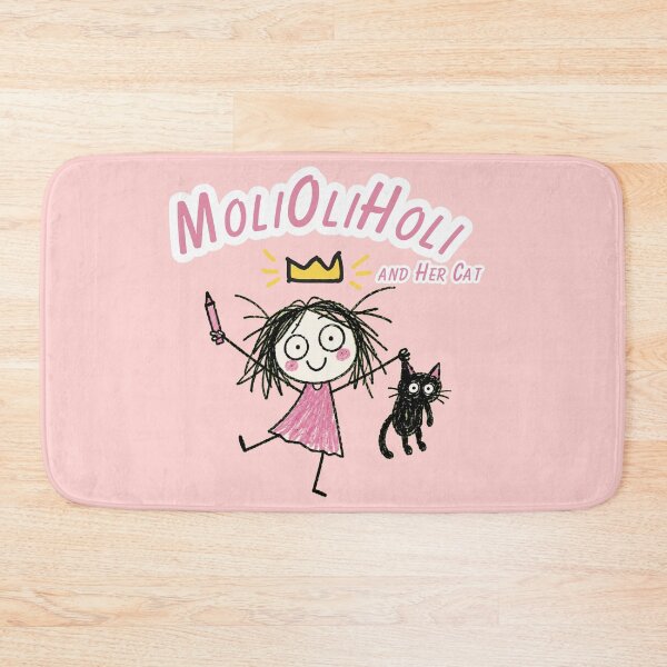 Item preview, MoliOliHoli and Her Cat – Cute Chaotic Doodle Art designed and sold by Jankes88.