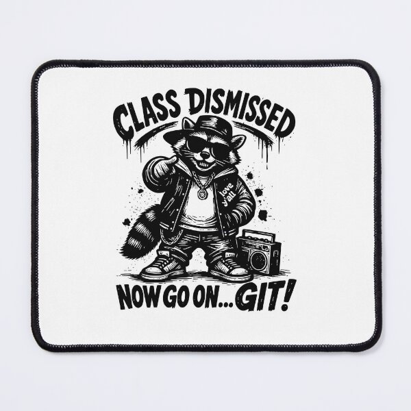 Aperçu de l'œuvre Cours terminé. Allez-y, Git Raccoon Hip-Hop Streetwear créée et vendue par BornBorn.