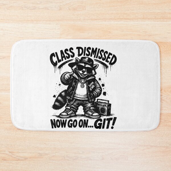 Item preview, Class Dismissed Now Go On Git Raccoon Hip-Hop Streetwear designed and sold by BornBorn.
