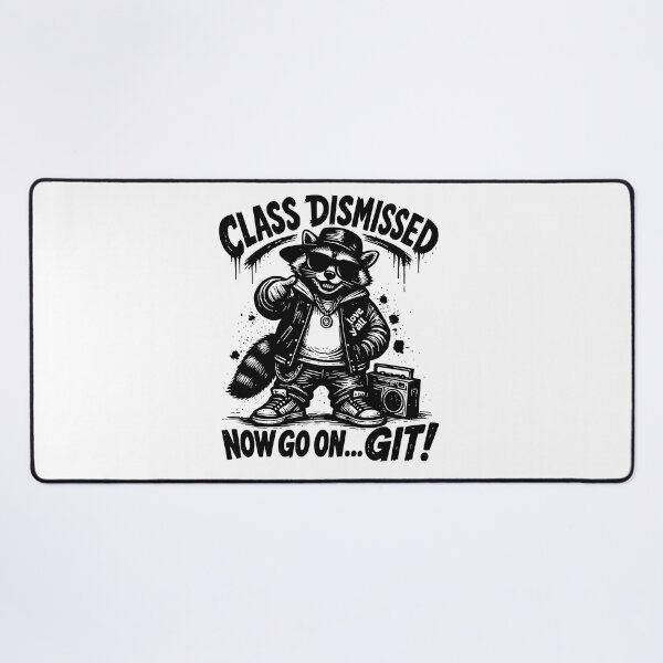 Item preview, Class Dismissed Now Go On Git Raccoon Hip-Hop Streetwear designed and sold by BornBorn.