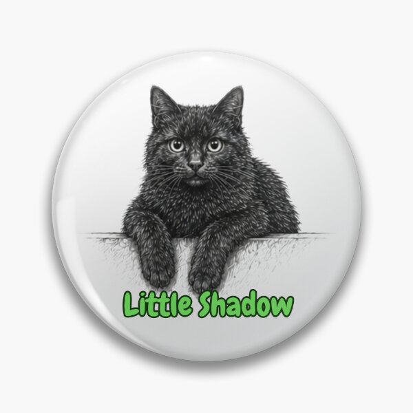 Item preview, Little Shadow Black Kitten Art designed and sold by lumar23.