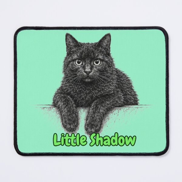 Item preview, Little Shadow Black Kitten Art designed and sold by lumar23.