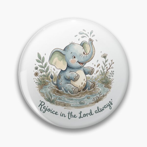 Item preview, Christian Cottagecore Elephant Joy Tote Bag Philippians 4 Rejoice in the Lord Bible Verse Gift designed and sold by Small & Beloved.