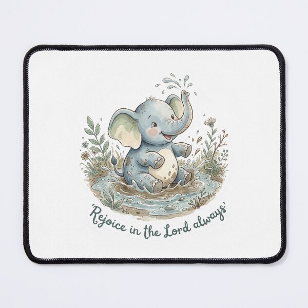 Item preview, Christian Cottagecore Elephant Joy Tote Bag Philippians 4 Rejoice in the Lord Bible Verse Gift designed and sold by Small & Beloved.