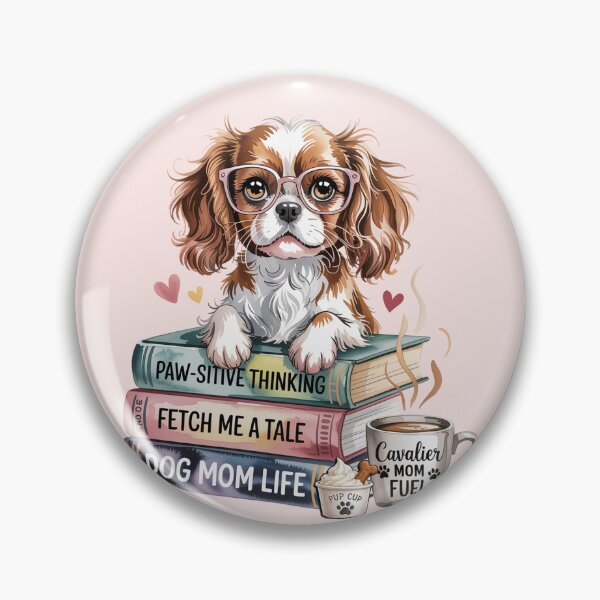 Item preview, Cavalier King Charles Spaniel Dog Mom | Book Lover Coffee Cavalier Mom designed and sold by Cute & Sassy Custom Gifting Boutiques.