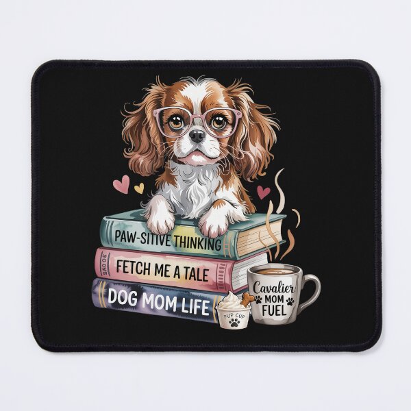 Item preview, Cavalier King Charles Spaniel Dog Mom | Book Lover Coffee Cavalier Mom designed and sold by tamdevo1.